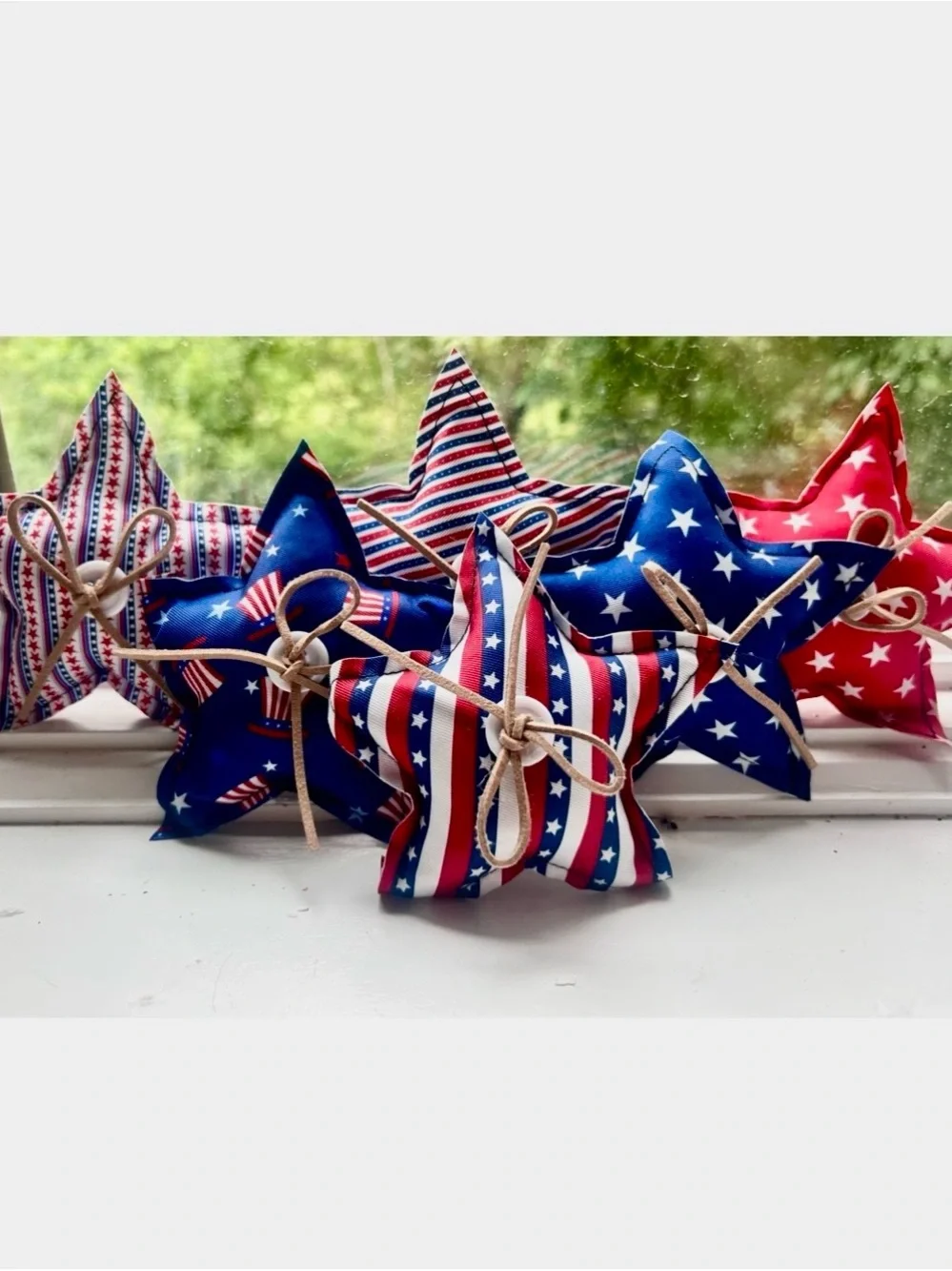 27 Vintage Inspired Patriotic Bowl Fillers - Variety Patterns / Materials